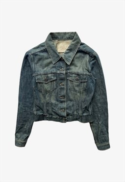 Vintage Y2K Women's Gucci Blue Denim Jacket