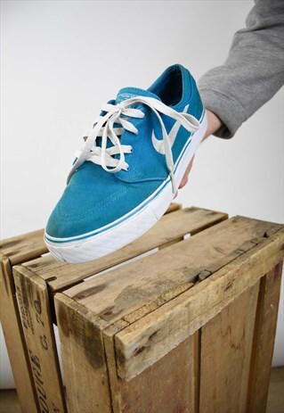 UNISEX NIKE SB STEFAN JANOSKI TEAL BLUE WHITE TRIM SKATE