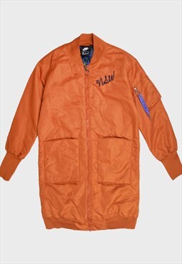 Authentic Nike Orange Longline Lightweight Jacket