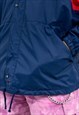 VINTAGE 90S WINDBREAKER IN NAVY BLUE RED RAIN COAT JACKET
