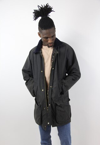 VINTAGE NAVY WAX JACKET