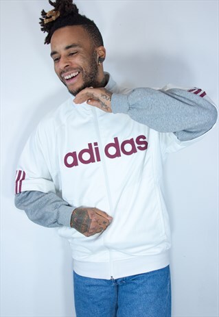 VINTAGE ADIDAS JACKET GREY