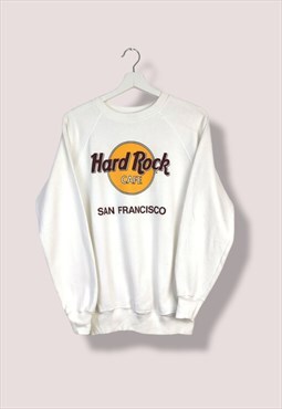 Vintage Sweatshirt Hard Rock cafe Sf in White M