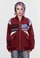 PATCHWORK RACING JACKET MOTORSPORT BOMBER MOTORCYCLE COAT
