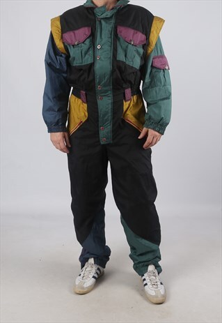 VINTAGE FULL SKI SUIT SNOW SPORTS XL 44 - 46" (KK5S)