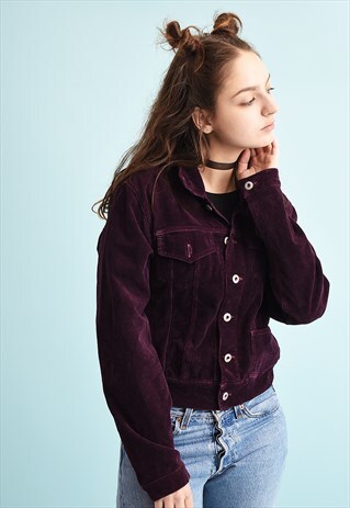 Y2K CORDUROY GRUNGE TEEN BLAZER JACKET