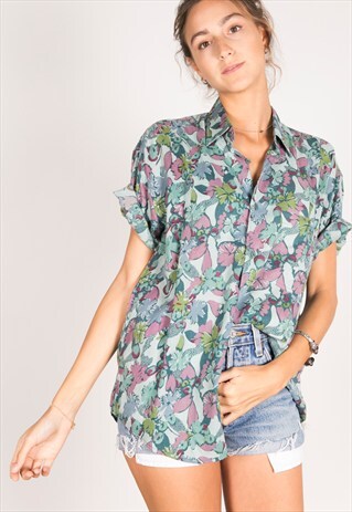 VINTAGE 80S BOYFRIEND SHIRT/ R01711