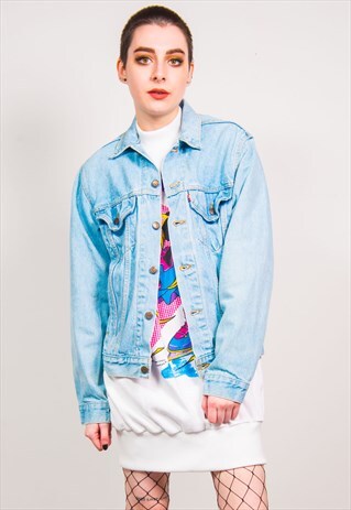 VINTAGE FADED BLUE LEVI'S DENIM TRUCKER JACKET