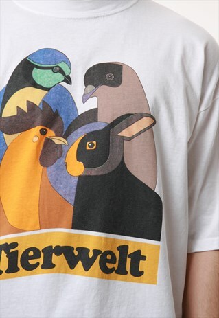 90S TIERWELT PROMODORO GRAPHICS COTTON T-SHIRT 16975