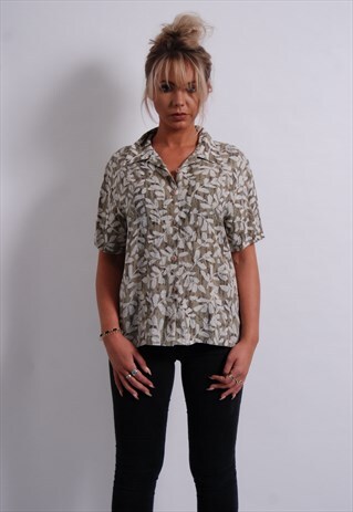 VINTAGE FLORAL PRINT FESTIVAL BLOUSE