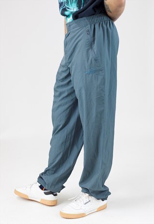 VINTAGE 90'S PUMA KHAKI GREEN TRACKSUIT BOTTOMS