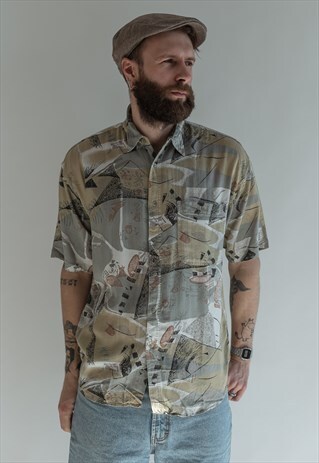 VINTAGE 70S BOHO FUNKY SHIRT