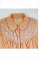 SHEER SLEEVELESS BLOUSE BABYDOLL TOP EMBROIDERED BEADED 