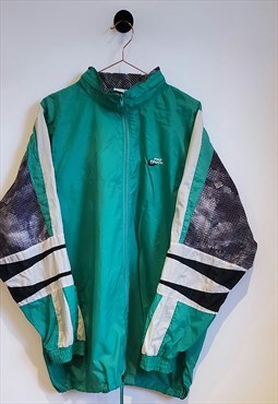 Vintage 90s Crazy Pattern Windbreaker Jacket Size XL