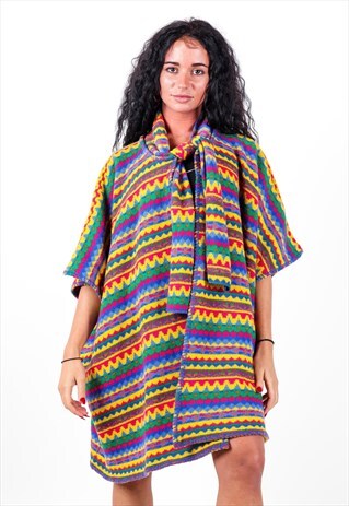 VINTAGE PATTERNED KNIT CARDIGAN K543