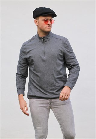 CALVIN KLEIN USA LIGHTWEIGHT 1/4 ZIP SWEATSHIRT