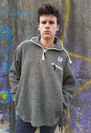 FILA QUARTER ZIP PULLOVER FLEECE