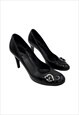 Christian Dior Heels Court Shoes Black Leather Vintage EU 37