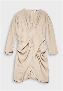 Emporio Armani silk beige dress