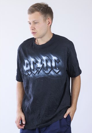 VINTAGE MENS AC/DC BIG LOGO T-SHIRT