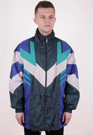 90S VINTAGE ADIDAS RAINPROOF SHELL JACKET AA10214