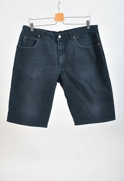 Vintage 90s black denim shorts
