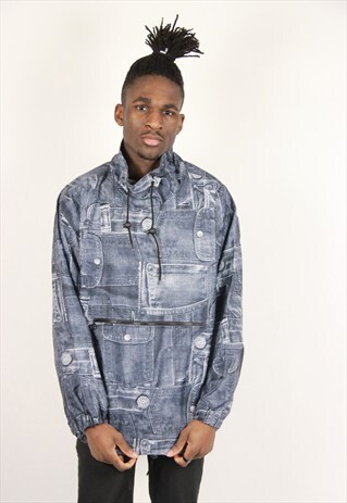 VINTAGE PATTERNED BOMBER JACKET