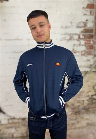 VINTAGE ELLESSE 90'S TRACK JACKET - NAVY