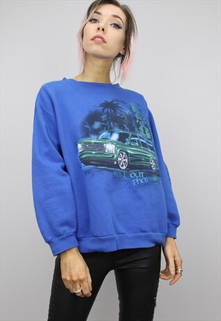 RETRO VINTAGE 90S OVERSIZED SWEATER SWEATERSHIRT