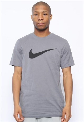 VINTAGE NIKE BIG LOGO T-SHIRT GREY