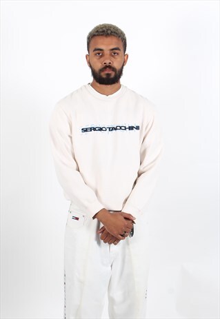 VINTAGE SERGIO TACCHINI SWEATSHIRT CREAM