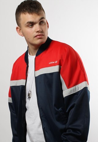 VINTAGE ADIDAS ORIGINALS 3 TONE TRACKSUIT JACKET
