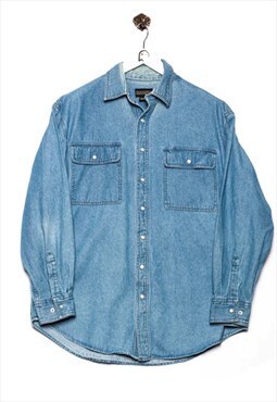 Vintage Dakota Denim Shirt Regular Look Blue