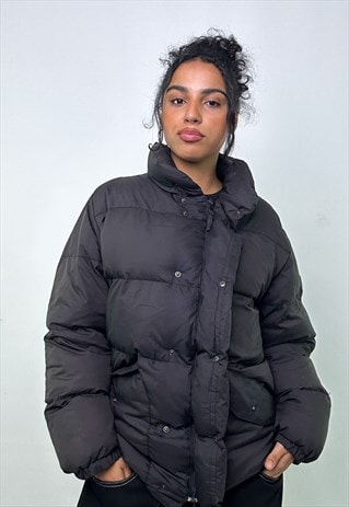 Black 90s Moncler Grenoble Puffer Jacket Coat
