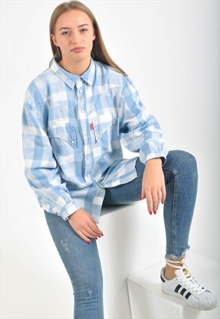 VINTAGE LONG SLEEVE CHECKED SHIRT