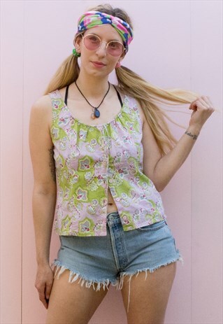 VINTAGE 90'S PAISLEY PRETTY TANK TOP