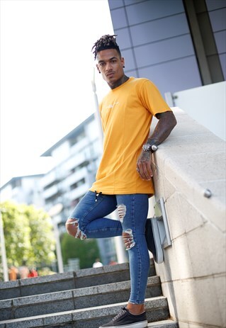 MANGO BACK ZIP LONGLINE T-SHIRT