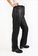 BLACK VINTAGE LEATHER TROUSERS