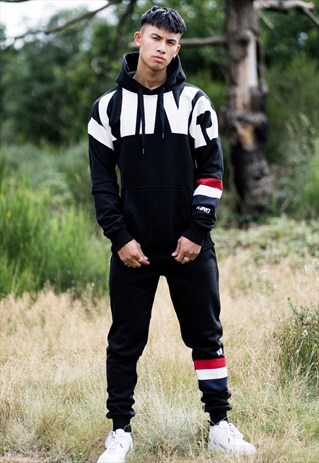 MANOR TRACKSUIT HOODIE - BLACK