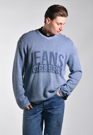 VINTAGE 1990S ICEBERG JEANS LOGO JUMPER