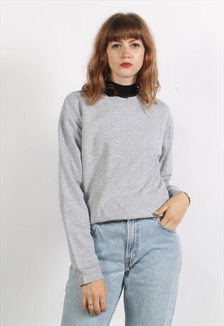 VINTAGE 90'S BASICS SWEATSHIRT GREY