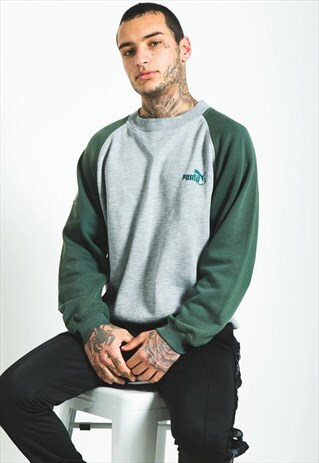 VINTAGE 80S PUMA SWEATSHIRT / S5443
