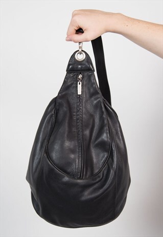 90'S LEATHER CROSS BODY BACKPACK