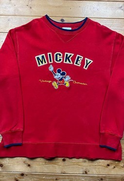 Vintage Mickey Mouse red sweatshirt medium 
