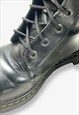 VINTAGE LACE UP ANKLE BOOTS BLACK UK 4 BV15342