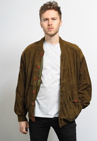 VINTAGE SUEDE BOMBER JACKET