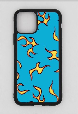 IPHONE 11 PRO MAX, YELLOW GOLF FLAMED IPHONE CASE
