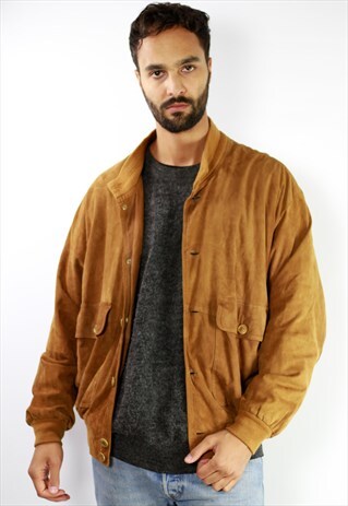 VINTAGE SUEDE JACKET BROWN