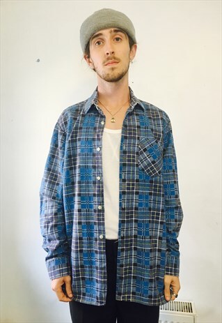 VINTAGE CHECK FLANNEL SHIRT