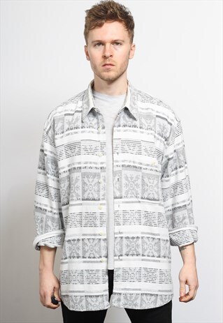 VINTAGE AZTEC PATTERNED SHIRT